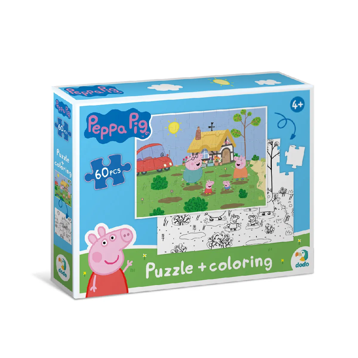 Пъзел Dodo 2 в 1 - 60 елем.- Peppa Pig - 200119 — снимка 1