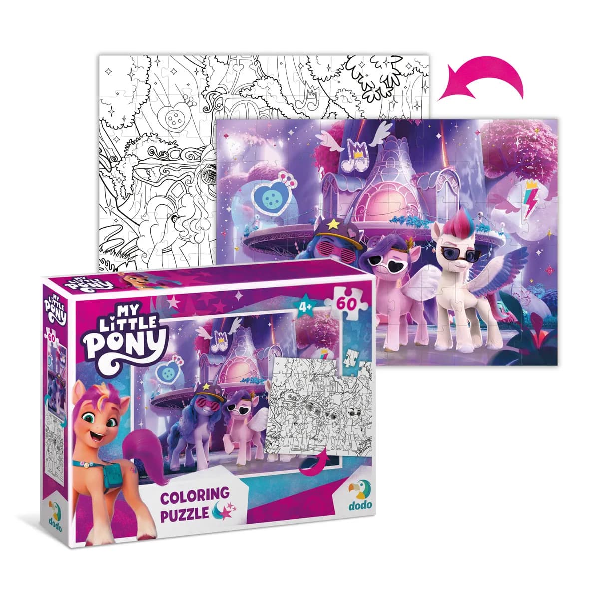 Пъзел Dodo 2 в 1 - 60 ел.-My Little Pony- 200136 — снимка 3