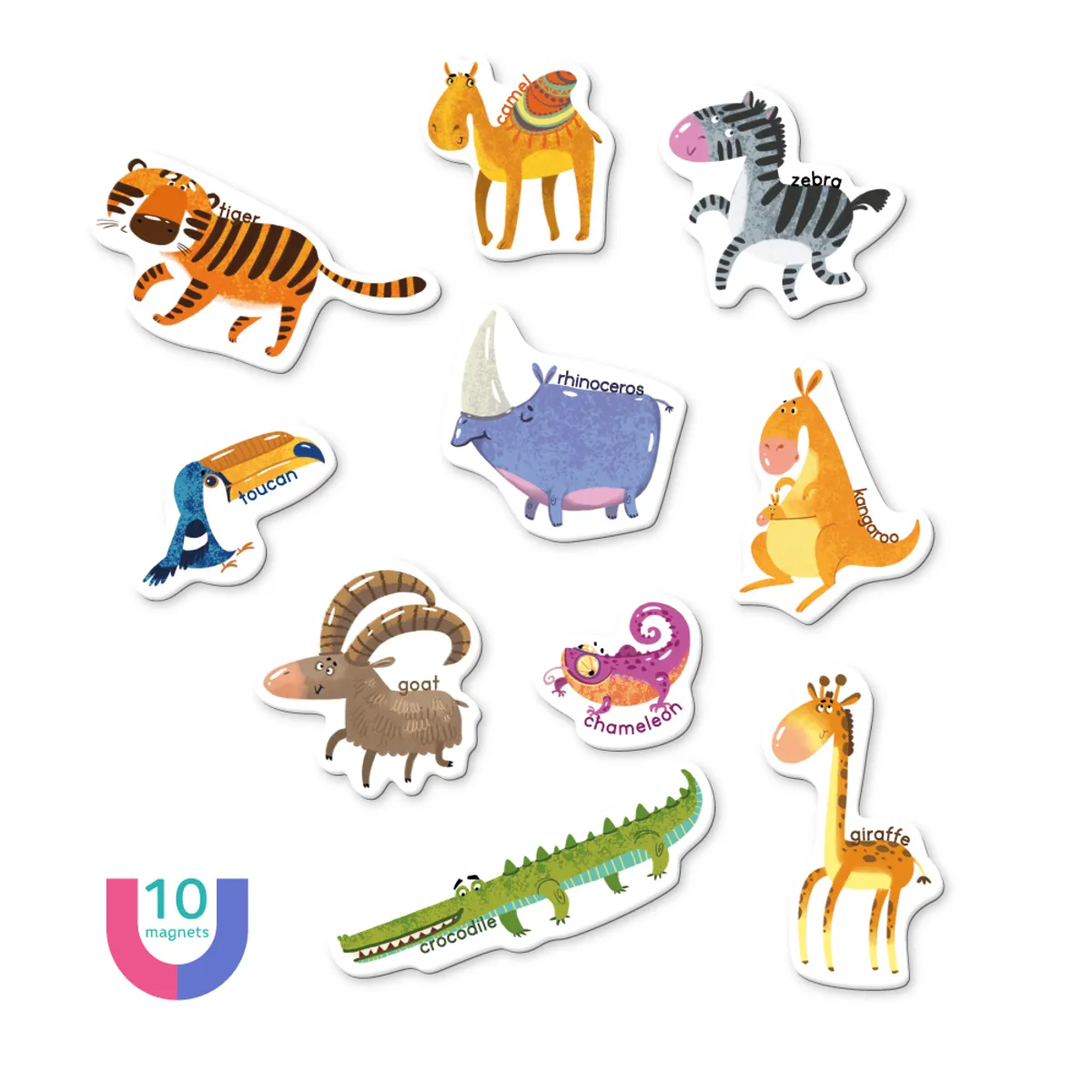 Магнитна игра Dodo - Животни 10 ч. — снимка 3