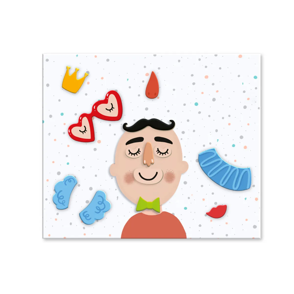 Магнитна игра Dodo - Човешки лица — снимка 3