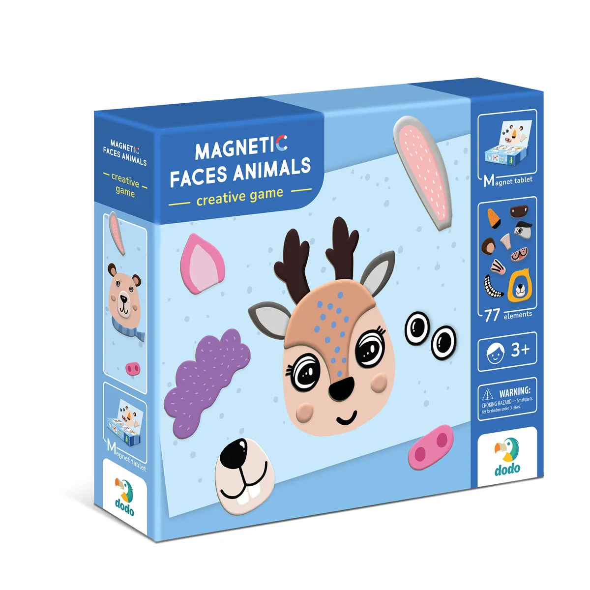 Магнитна игра Dodo - Животни-лица — снимка 1