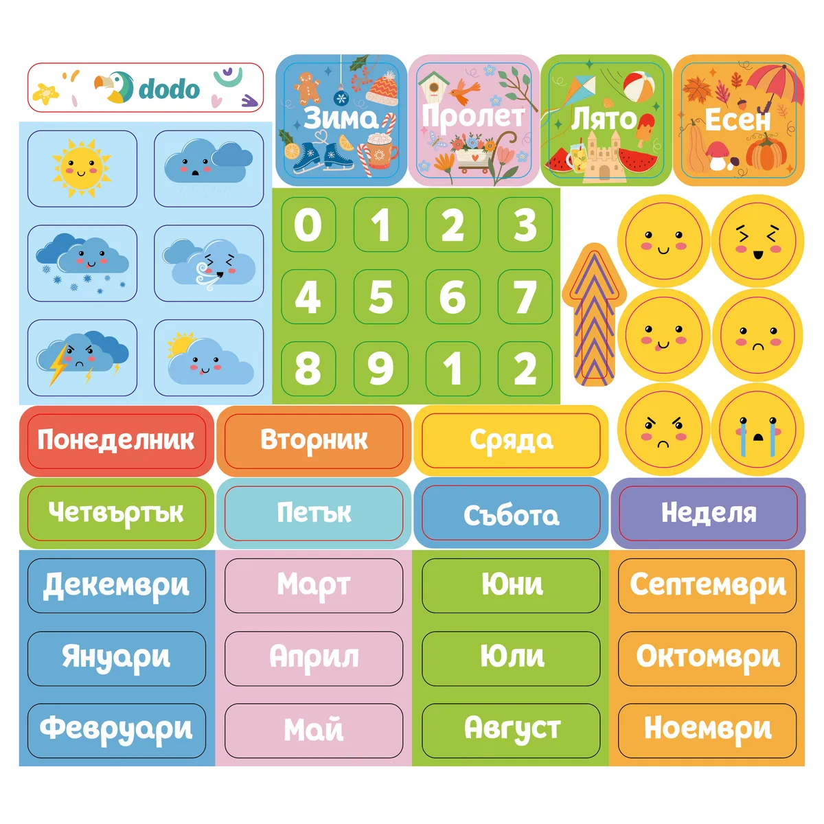 Образователна магнитна игра Dodo - Моят календар, снимка 2