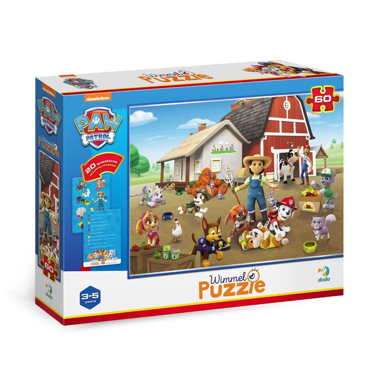 Пъзел Dodo 60 елем.- Paw Patrol - Във фермата — снимка 1