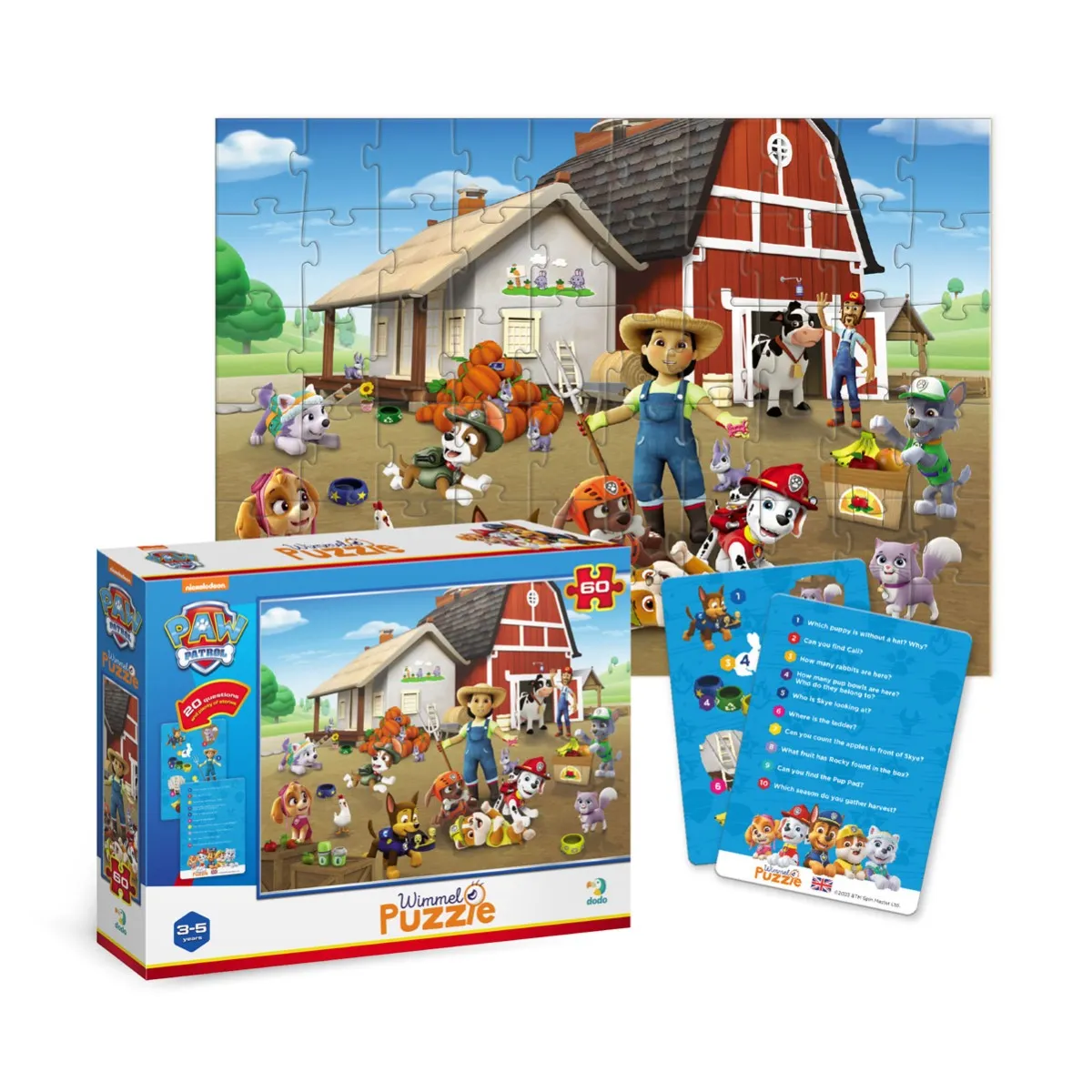 Пъзел Dodo 60 елем.- Paw Patrol - Във фермата — снимка 2