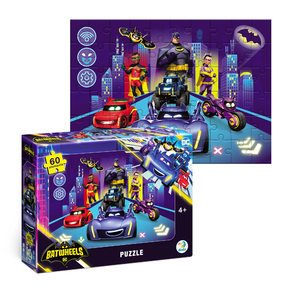 Пъзел Dodo 60 елем.- Batwheels - 200562 — снимка 1