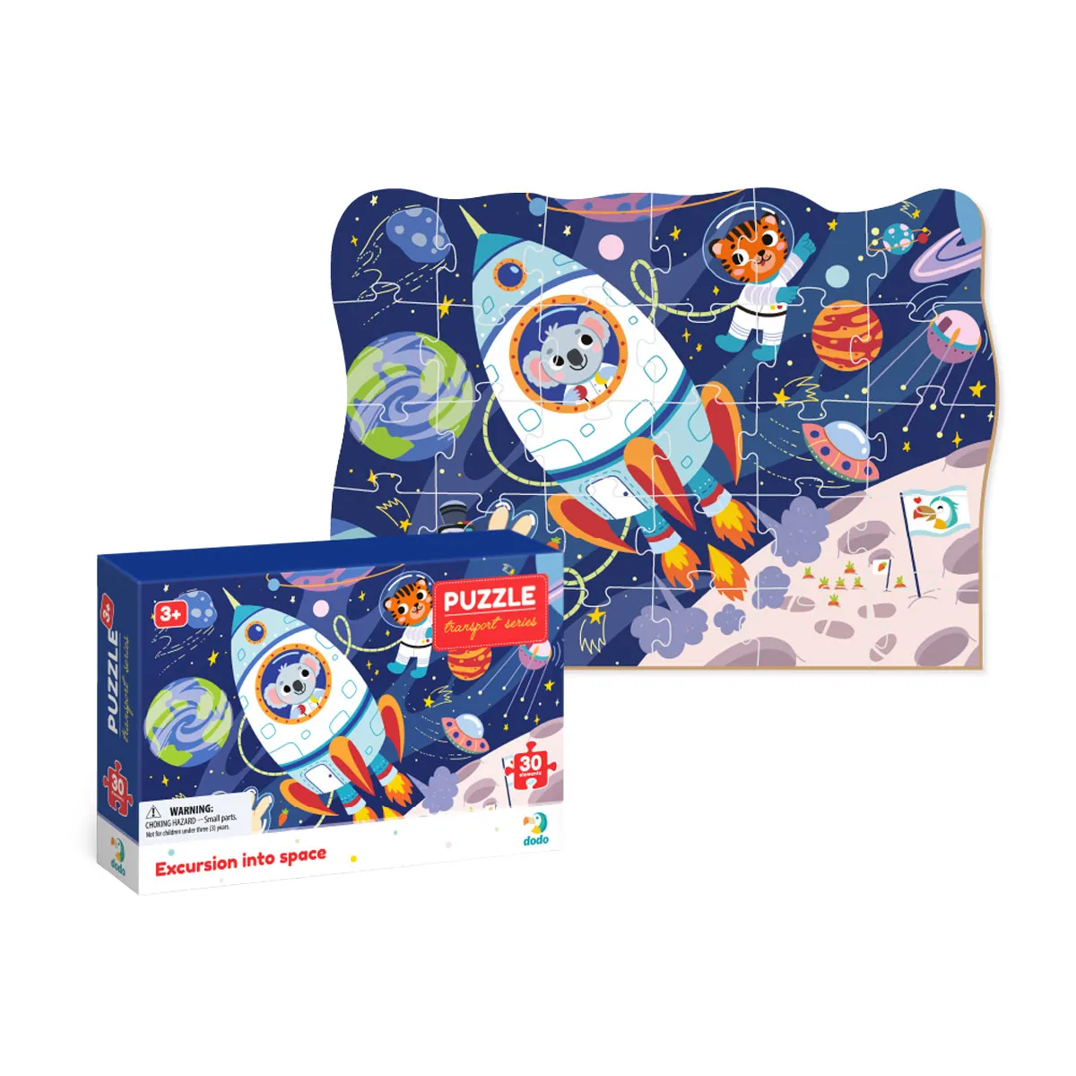 Пъзел Dodo 30 елем.- Екскурзия в космоса — снимка 3