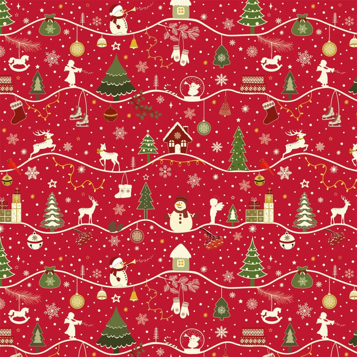 Опаковъчна хартия Zoewie-70 x 200 -Коледа — снимка 4