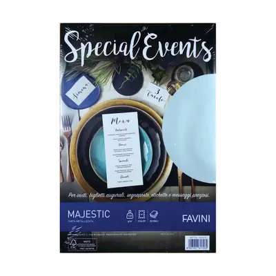 Корица на „Хартия Favini перлена -120gr- А4-Azure -А69Т154"
