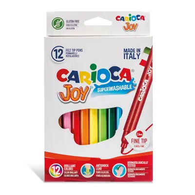 Корица на „Флумастери Carioca 12 цвята - суперизмиваеми"