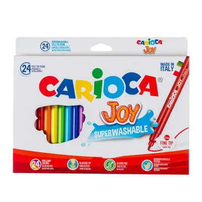 Корица на „Флумастери Carioca 24 цвята - суперизмиваеми"