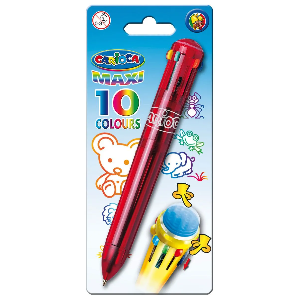 Химикал Carioca Maxi - 10 цвята — снимка 1