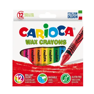 Корица на „Пастели восъчни Carioca Briliant-12 цвята"