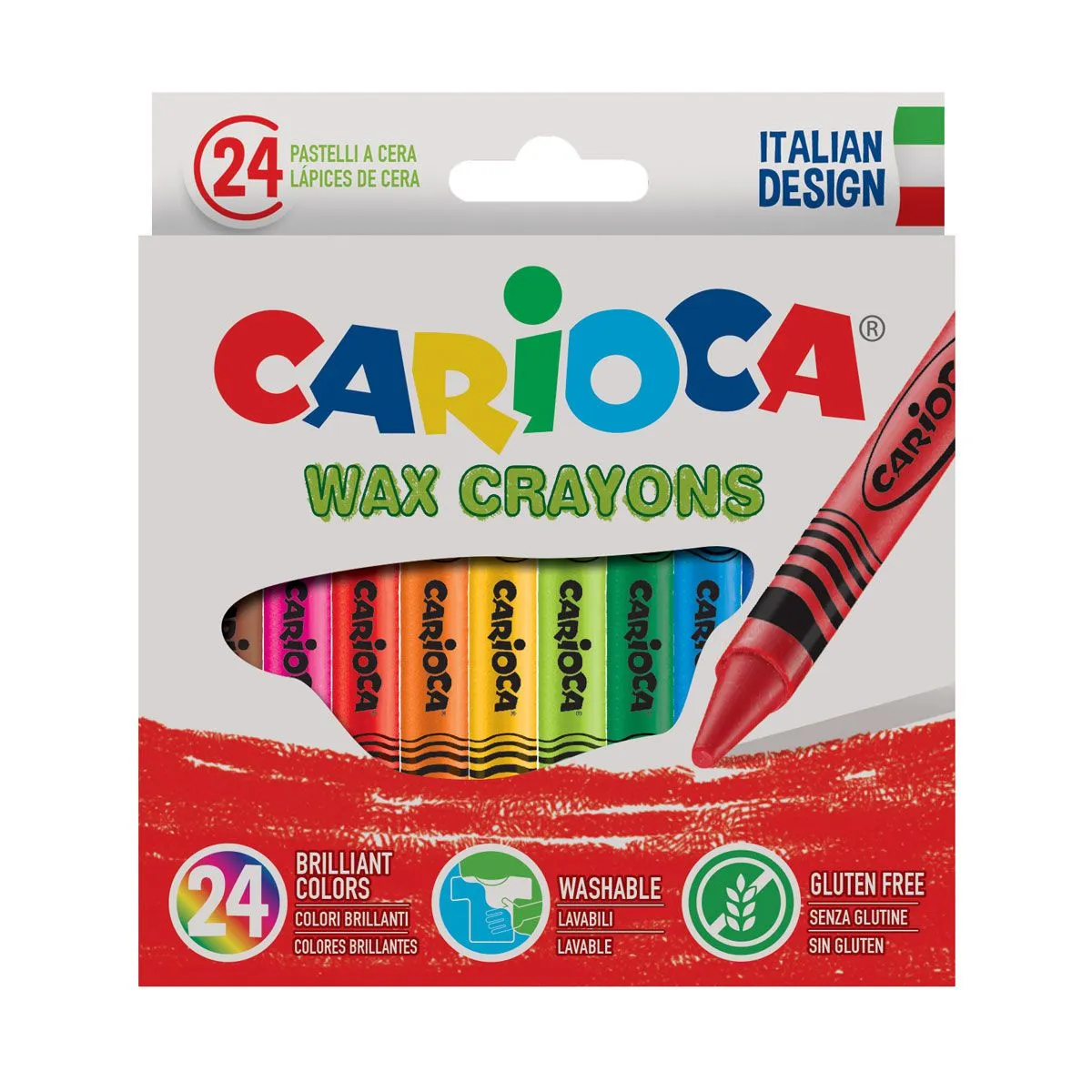 Пастели восъчни Carioca Briliant-24 цвята