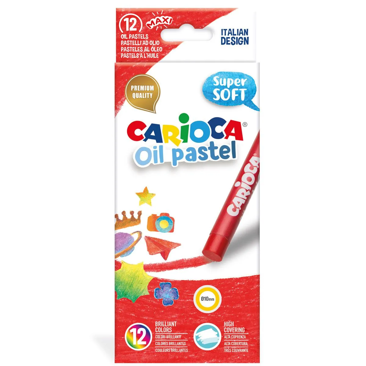 Пастели маслени Carioca Super Soft -12 цвята