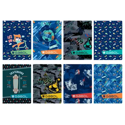 Корица на „Тетрадка Gabol A5 - 40 л.- малък кв. - момче"