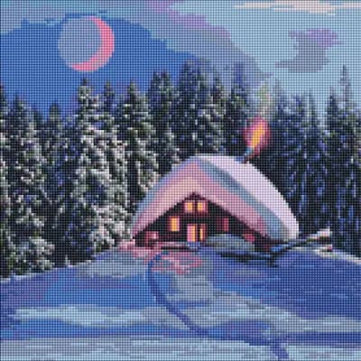 Корица на „Диамантен гоблен Идейка-40х40-Зимна приказка"
