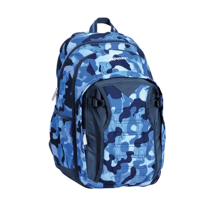 Корица на „Раница 2 в 1 Explore - Blue camouflage"