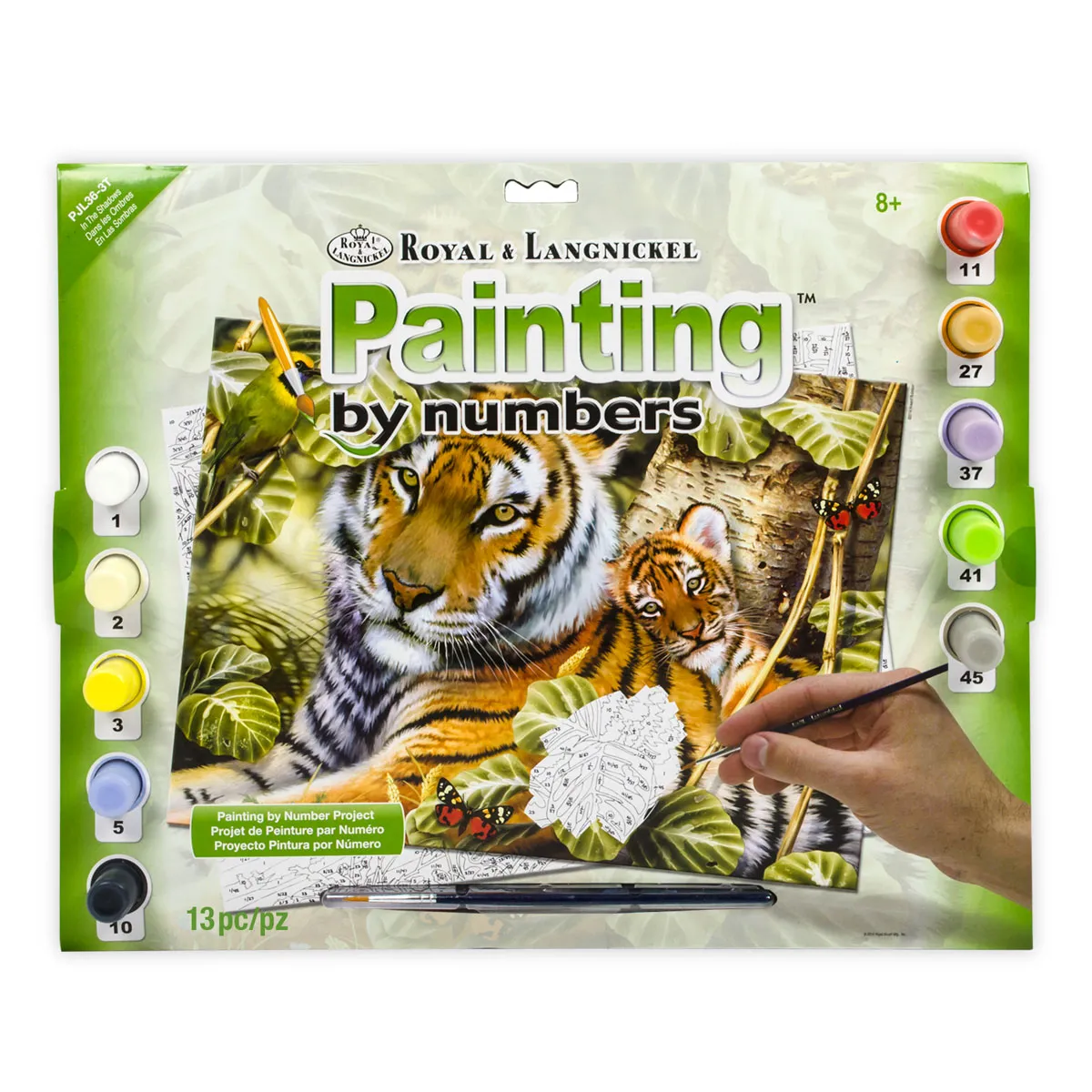 Рисуване по номера Royal & Langnicke А3- Тигър — снимка 2