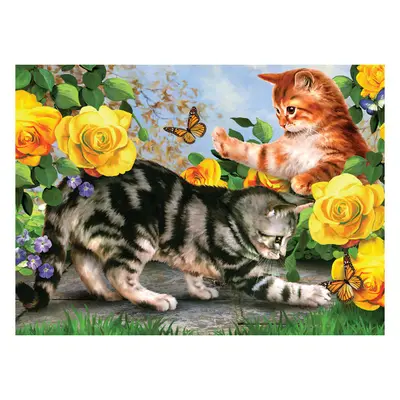 Корица на „Рисуване по номера Royal & Langnicke А3- Котета"