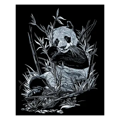 Корица на „Гравиране на сребърна основа А4 - Панда"