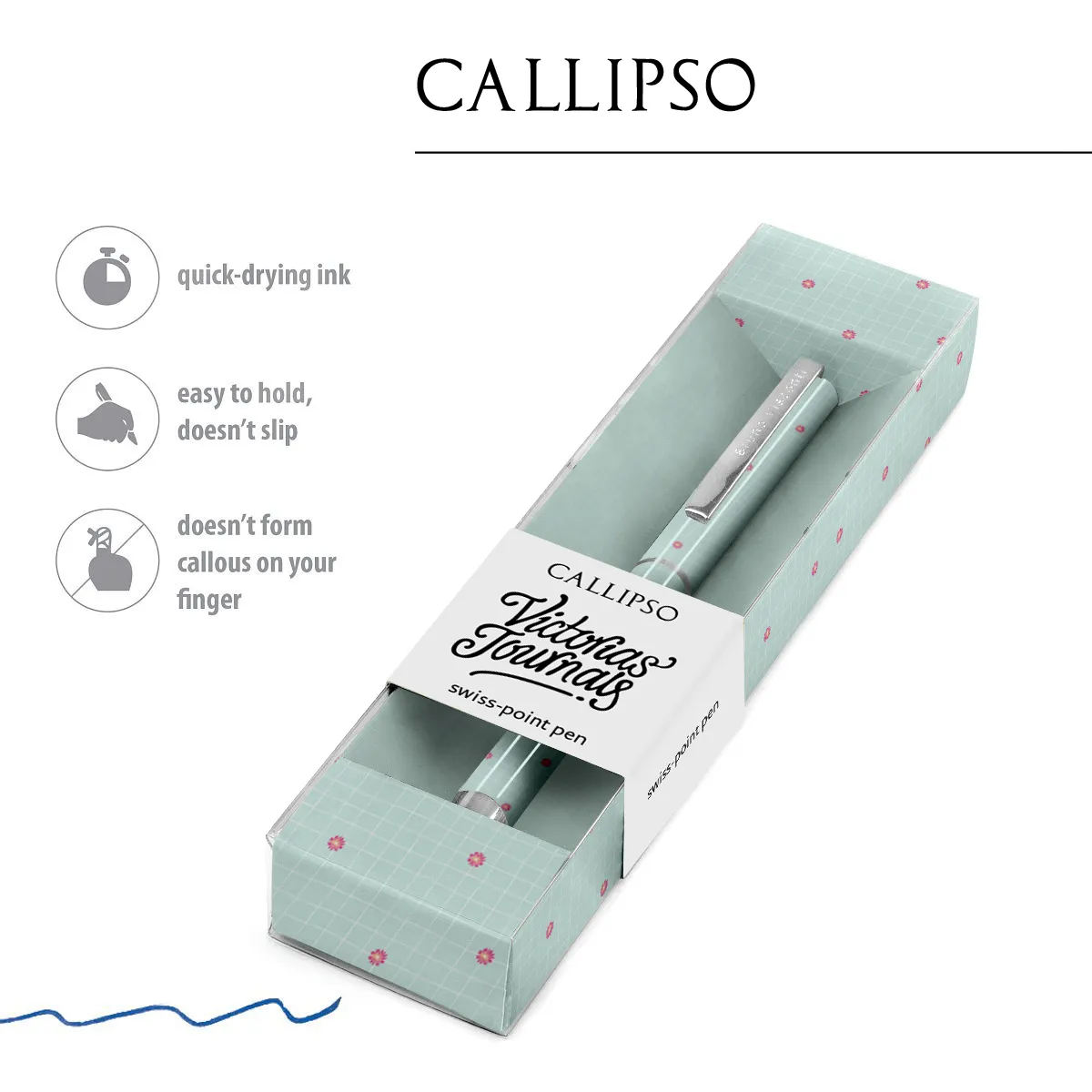 Химикалка Victoria`s Callipso -Каре мента — снимка 2