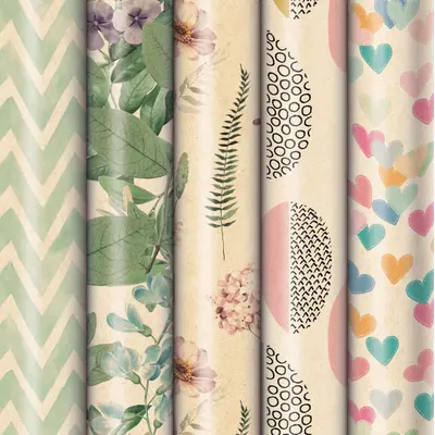 Корица на „Опаковъчна хартия Zoewie-70 x 200 - Nature Love"