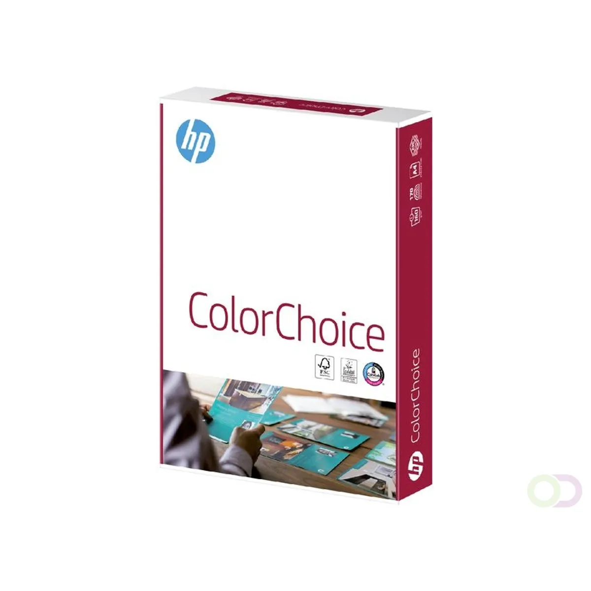 Копирна хартия HP Color Choice, А6, 160 г, бял, CIE белота 168, FSC, пакет 250 л.