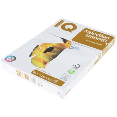 Корица на „Копирна хартия IQ Premium, А3, 160 г, бяла, FSC, пакет 250 л."