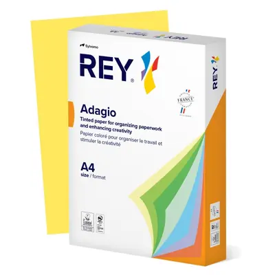 Корица на „Копирна хартия REY Adagio, A4, 80 г, наситен цвят Citrus (58), пакет 500 л."