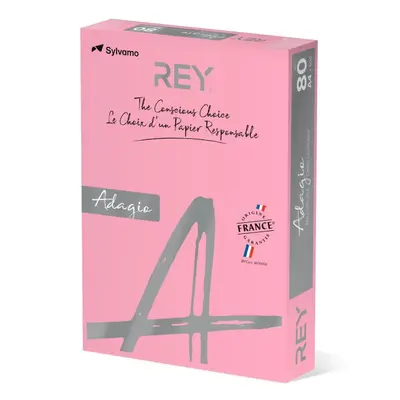 Корица на „Копирна хартия REY Adagio, A4, 80 г, пастелен цвят Candy (05), пакет 500 л."