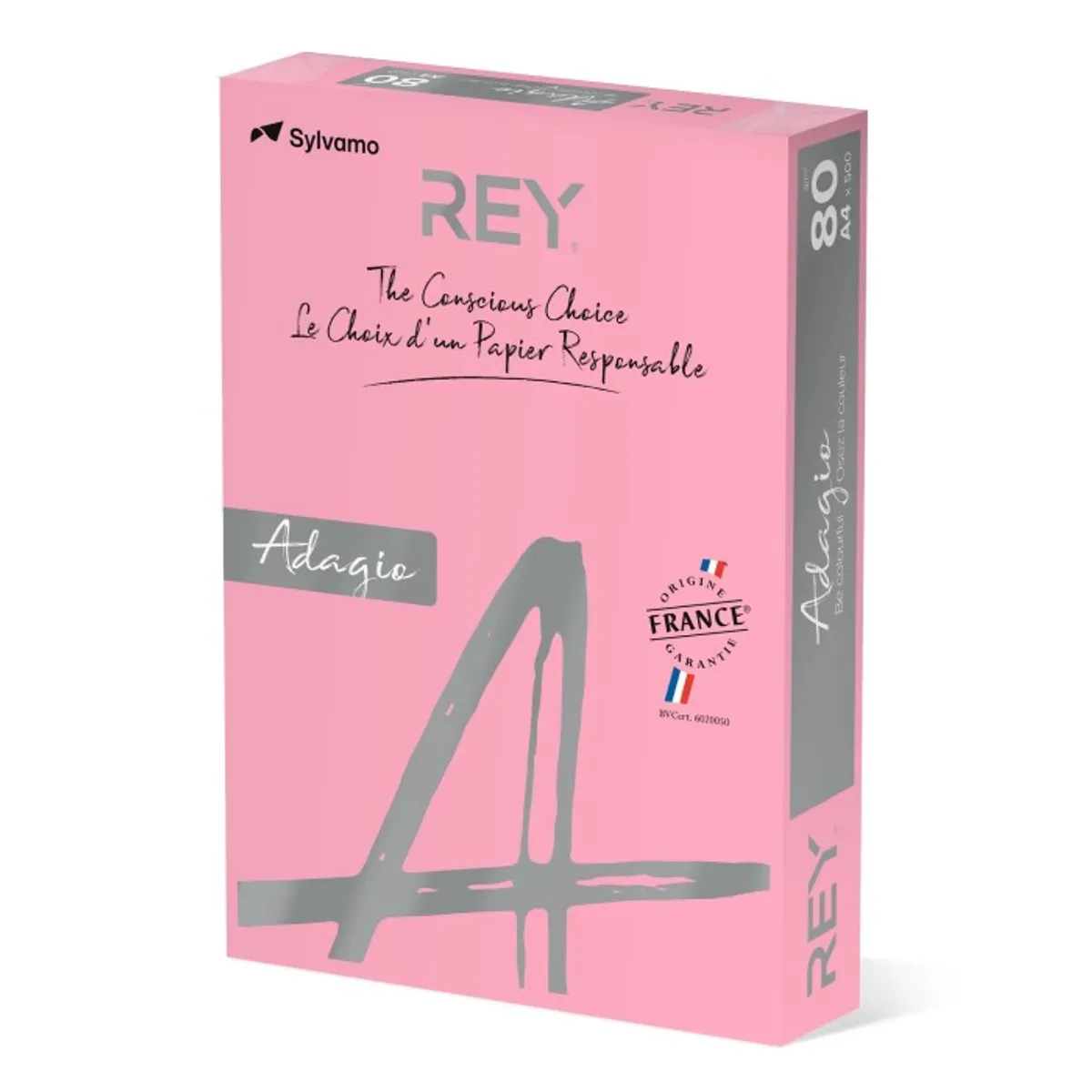 Копирна хартия REY Adagio, A4, 80 г, пастелен цвят Candy (05), пакет 500 л.