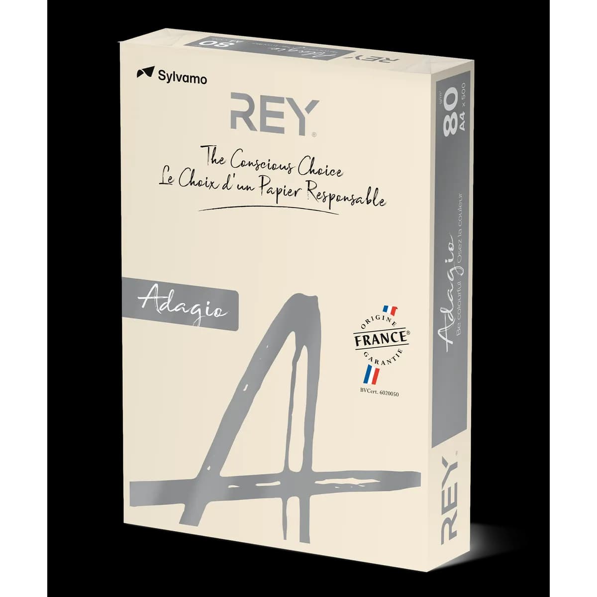 Копирна хартия REY Adagio, A4, 80 г, пастелен цвят Ivory (93), пакет 500 л.