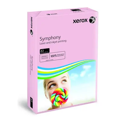 Корица на „Копирна хартия Xerox Symphony, A3, 80 г, пастелен цвят  Pink (3R92261), пакет 500 л."