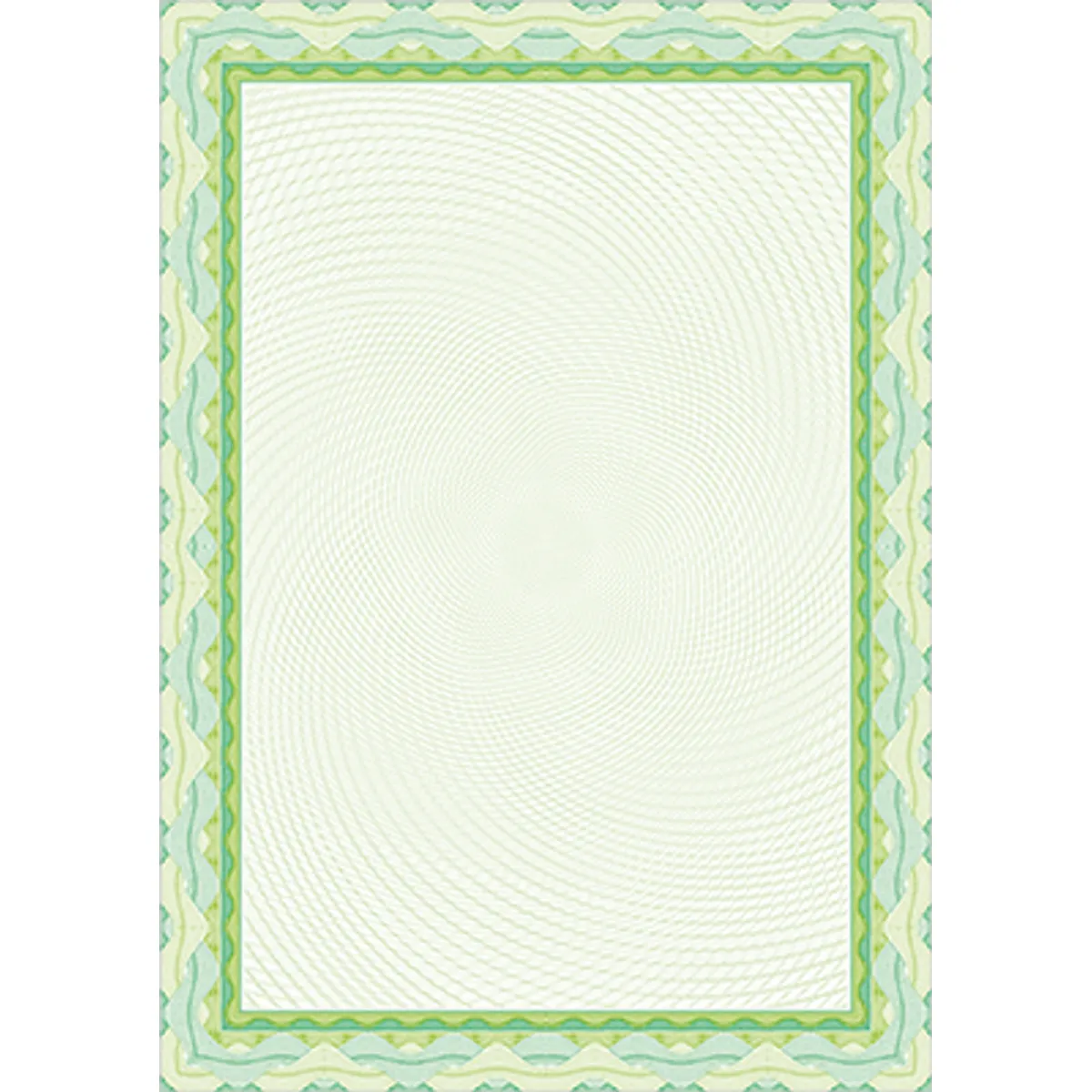 Хартия с воден знак DECAdry, за сертификати, зелена, 115 г, 25 л.