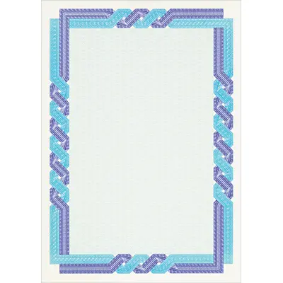 Корица на „Хартия с воден знак DECAdry, за сертификати, тъмносиня, 115 г, 25 л."