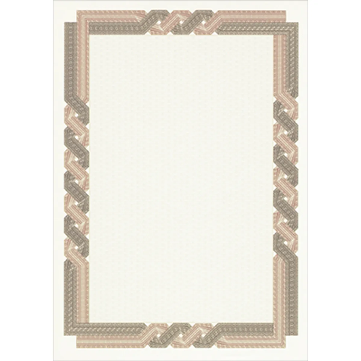 Хартия с воден знак DECAdry, за сертификати, кафява, 115 г, 25 л.