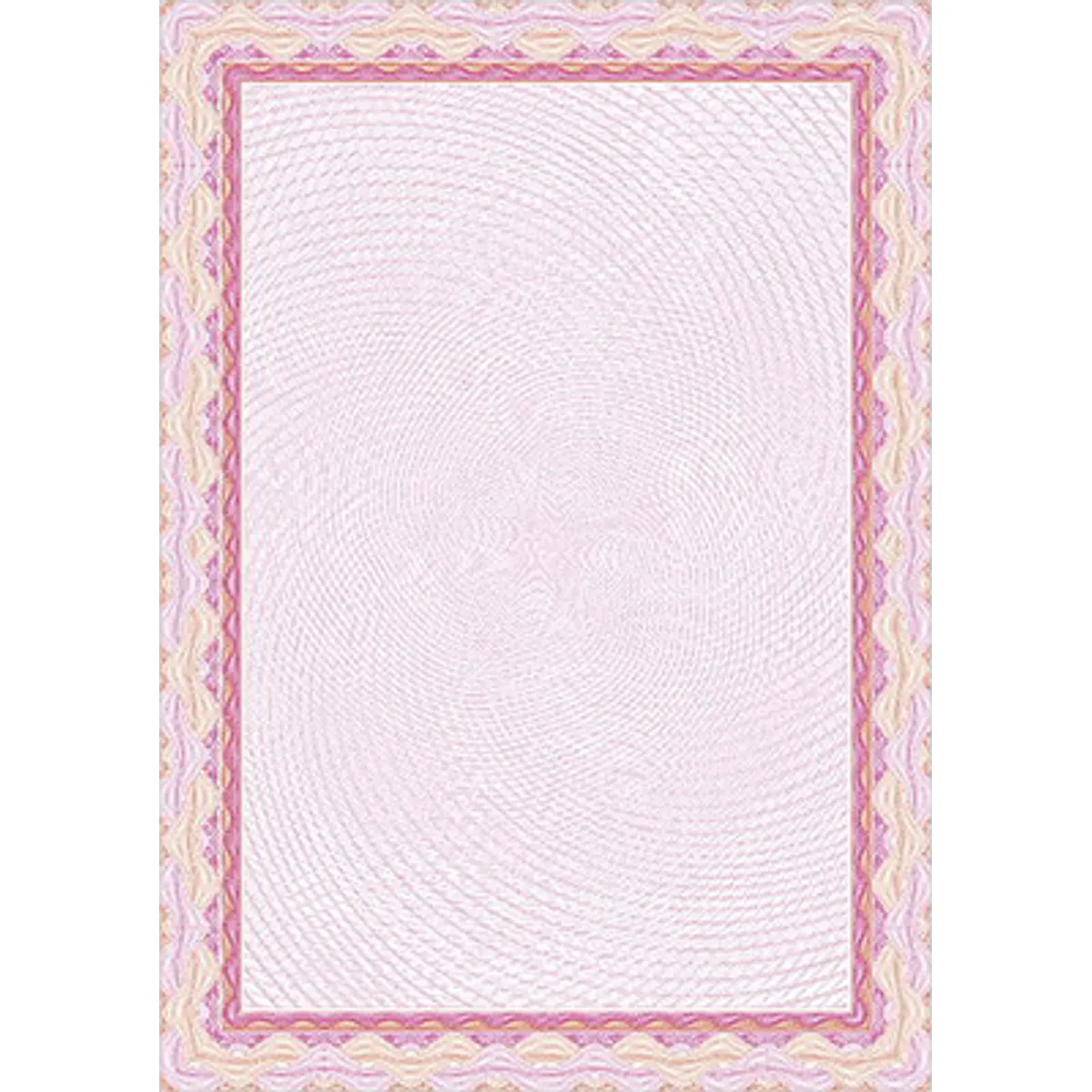 Хартия с воден знак DECAdry, за сертификати, червена, 115 г, 25 л.