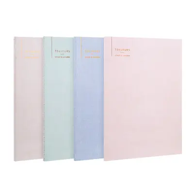Корица на „Тетрадка Deli TOUJOURS LIGHT TONE FB560, B5, 60 л., линиран офсет шамоа 70 г, корица ленен картон"