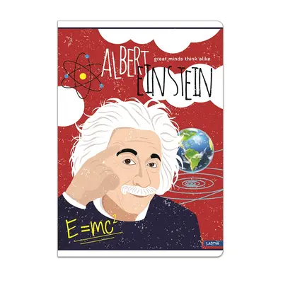Корица на „Тетрадка LASTVA Great Minds, A5, 52 л., линиран офсет 80 г, корица 300 г, мат ламинат, UV лак"
