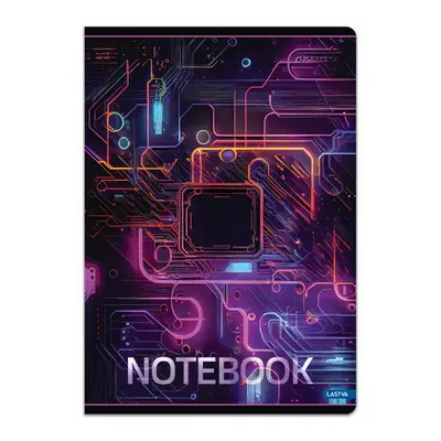 Корица на „Тетрадка LASTVA MATRIX, A4, 52 л., линиран офсет 80 г, корица 300 г, мат ламинат, UV лак"