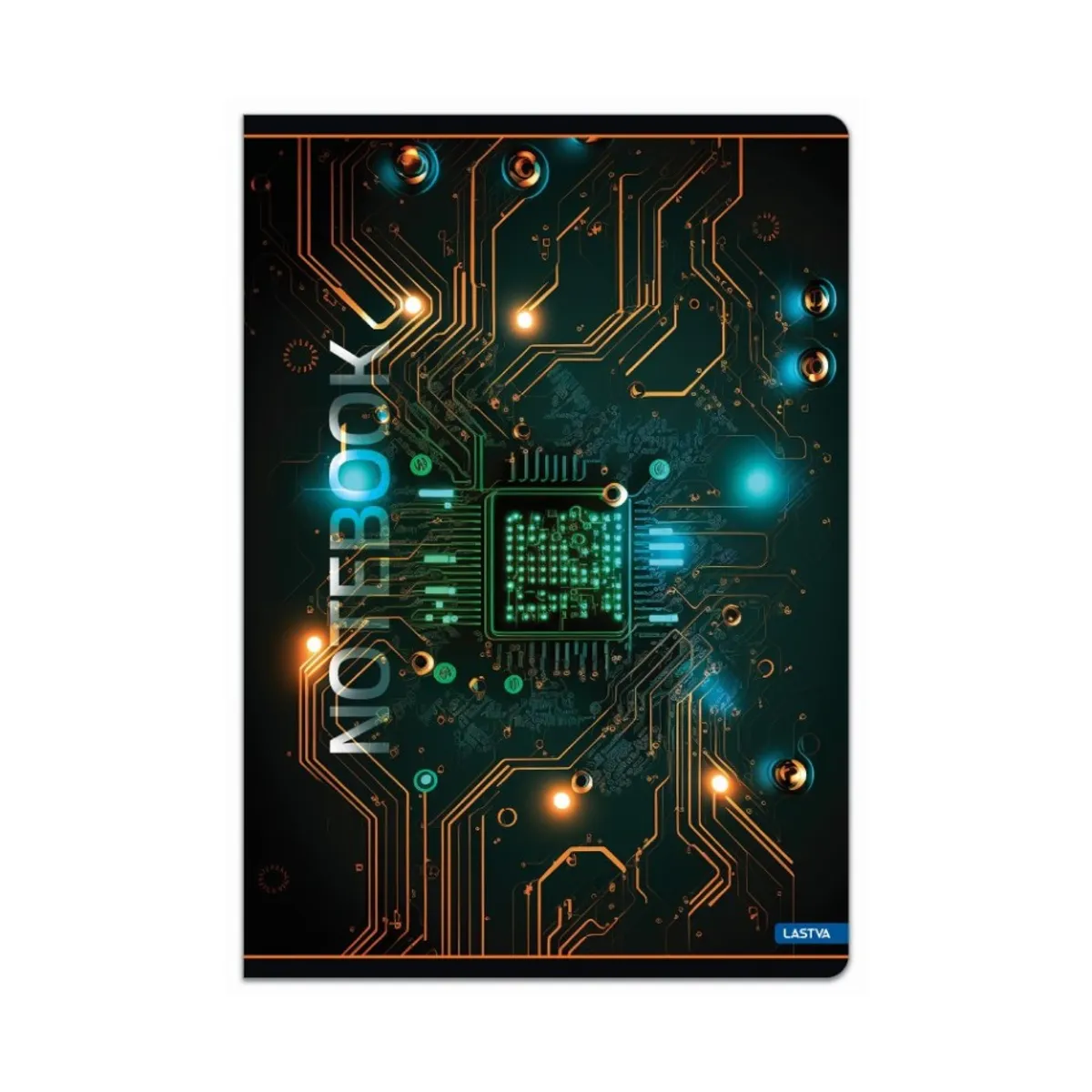 Тетрадка LASTVA MATRIX, A5, 52 л., линиран офсет 80 г, корица 300 г, мат ламинат, UV лак