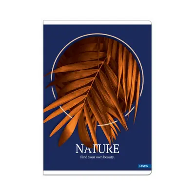Корица на „Тетрадка LASTVA Nature, A5, 52 л., линиран офсет 80 г, корица 250 г, гланц ламинат, UV лак"