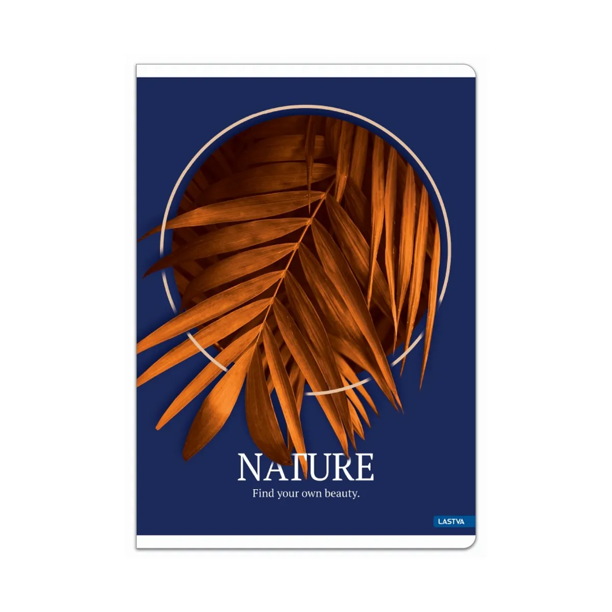 Тетрадка LASTVA Nature, A5, 52 л., линиран офсет 80 г, корица 250 г, гланц ламинат, UV лак