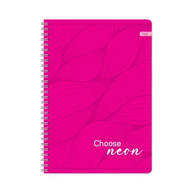 Корица на „Тетрадка със спирала LASTVA NEON, A5, 60 л., м.квадр. офсет 70 г, PP корица"