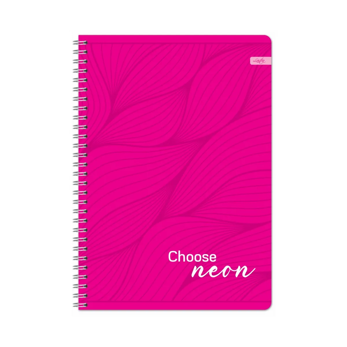 Тетрадка със спирала LASTVA NEON, A5, 60 л., м.квадр. офсет 70 г, PP корица