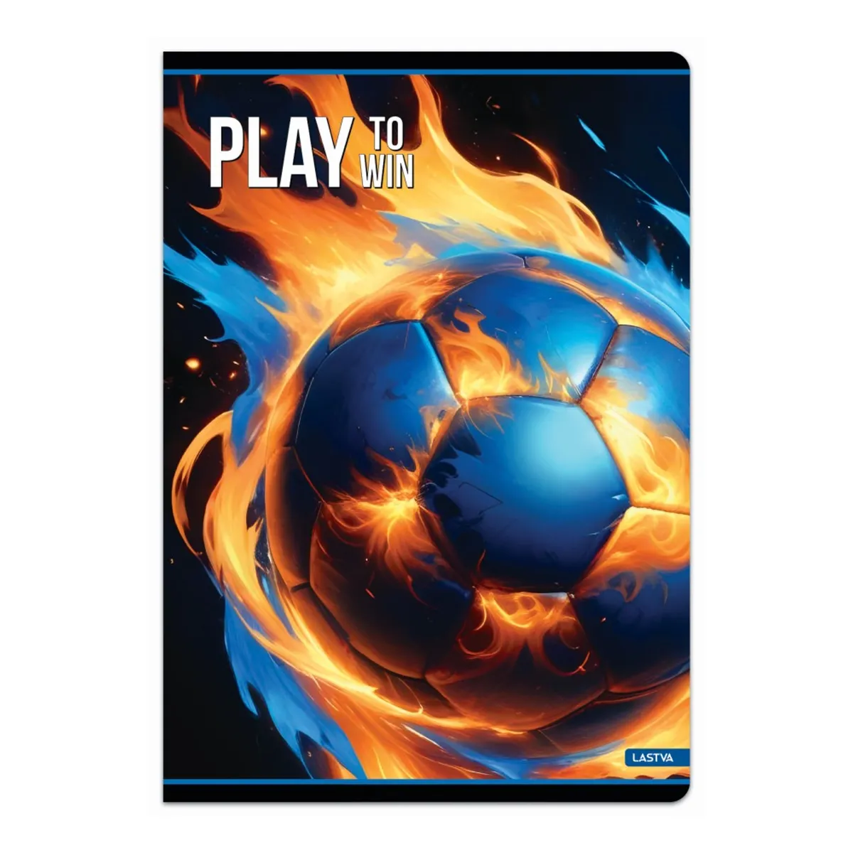 Тетрадка LASTVA Play, A4, 52 л., линиран офсет 80 г, корица 300 г, мат ламинат, UV лак