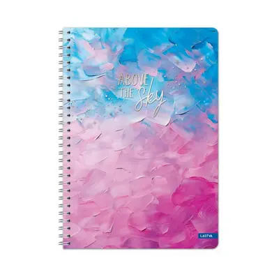 Корица на „Тетрадка със спирала LASTVA Sky, A5, 100 л., линиран офсет 70 г, корица 300 г, мат ламинат и фолио"