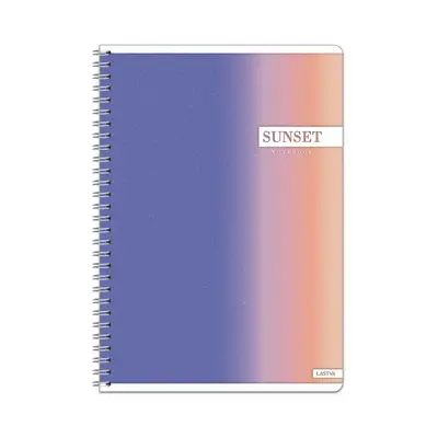 Корица на „Тетрадка със спирала LASTVA Sunset, A5, 60 л., линиран офсет 70 г, корица 300 г, мат ламинат"