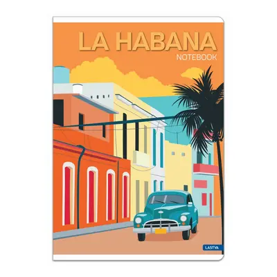 Корица на „Тетрадка LASTVA Travel, A4, 52 л., линиран офсет 80 г, корица 300 г, мат ламинат, UV лак"