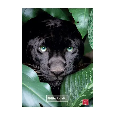 Корица на „Тетрадка PIGNA Animal, А4, 42 л., линиран офсет 80 г, корица картон 205 г с UV лак"